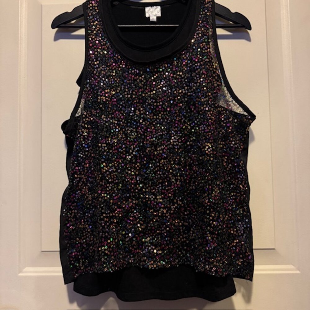 D-Signed Disney 2 pc Sequin Tank Top Set Girls XL
